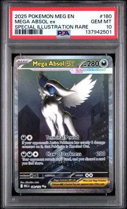 Mega Absol Ex Special Illustration Rare Pokemon Meg En-Mega Evolution 180 NM PSA - Image 1