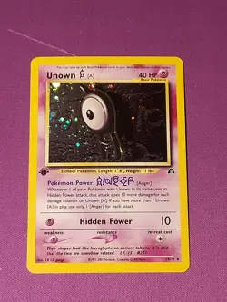 POKEMON UNOWN [A] 14/75 NEO DISCOVERY HOLO - Image 1