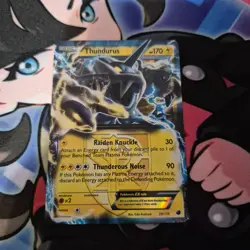 Pokemon TCG Thundurus EX 38/116 Plasma Freeze Ultra Rare - NM - Image 1