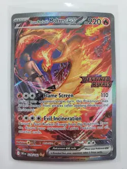 Team Rocket's Moltres EX - Destined Rivals Stamp 229/182 NM Pokemon TCG - Image 1