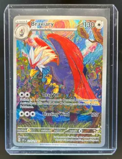 2024 Pokemon SV Surging Sparks SSP EN Braviary #214/191 - Image 1