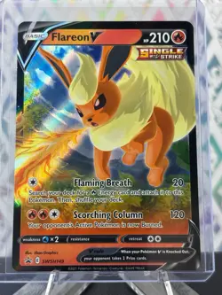 Pokemon TCG Flareon V SWSH149 Black Star Promo Holo Ultra Rare Nm - Image 1
