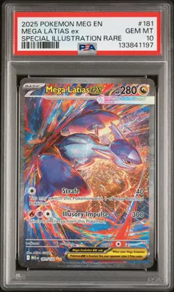 Mega Latias EX 181/132 Special Illustration Rare Pokemon PSA 10 - Image 1