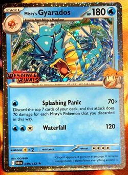 Pokemon Destined Rivals Misty's Gyarados Stamped Promo 49 /182 - Image 1