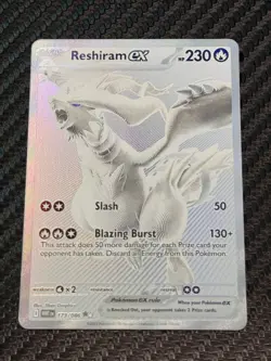 Reshiram EX 173/086 - White Flare English Pokemon Black-White Rare (BWR) - Image 1