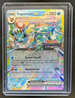 2025 Pokemon SV Prismatic Evolutions PRE EN Vaporeon ex Promos #023/131 - Image 1