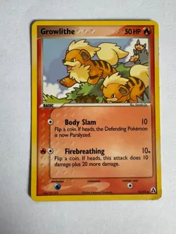 Growlithe 55/92 EX Legend Maker Pokemon TCG LP - Image 1