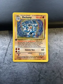 Machamp 1st Edition Holo 1999 Pokemon Base Set #8/102 - Near Mint see pictures - Image 1