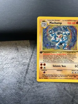 Machamp 1st Edition Holo 1999 Pokemon Base Set #8/102 - Near Mint see pictures - Image 2