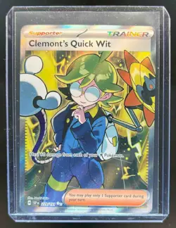 2024 Pokemon SV Surging Sparks SSP EN Clemont's Quick Wit #229/191 - Image 1
