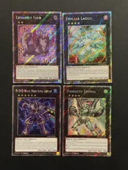 2025 YUGIOH RA04 PLATINUM SECRET RARE EVOLZAR LAGGIA NM BONUS SET - Image 1