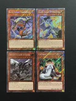 2025 YUGIOH RA04 PLATINUM SECRET RARE BLACK DRAGON COLLAPSERPENT NM BONUS SET - Image 1