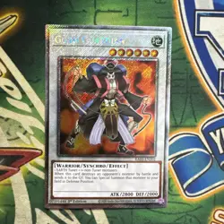 Yugioh! Goyo Guardian RA03-EN202 Platinum Secret Rare 1st Edition NM - Image 1