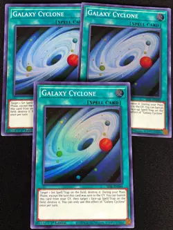 YUGIOH GALAXY CYCLONE SESL-EN044 1ST SUPER X3 (NM) - Image 1