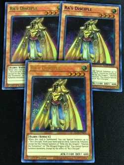 YUGIOH RA'S DISCIPLE DLCS-EN026 1ST ULTRA X3 - Image 1