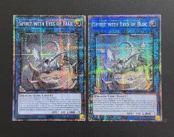 2025 YUGIOH MP25 1ST ED SECRET RARE SPIRIT WITH EYES OF BLUE X2 NM - Image 1