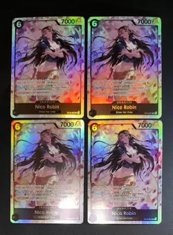 One Piece TCG Nico Robin OP12-087 SR English. Playset 4 CARDS! - Image 1