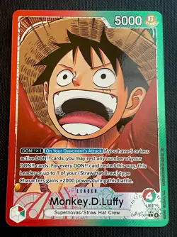 One Piece OP13 Monkey D Luffy Alt Art ENG OP13-001 Carrying On His Will 🏴‍☠ - Image 1