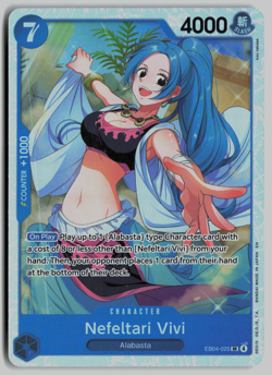 x4 One Piece OP14 The Azure Sea's Seven - Nefeltari Vivi SR OP14-025 - Playset - Image 1