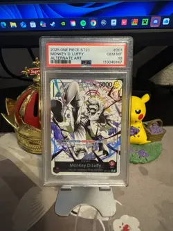 2025 ONE PIECE STARTER DECK ST21-EX GEAR 5 ALTERNATE ART MONKEY D. LUFFY PSA 10 - Image 1