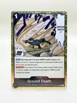 Ground Death Foil OP14-096 The Azure Sea's Seven One Piece - Image 1