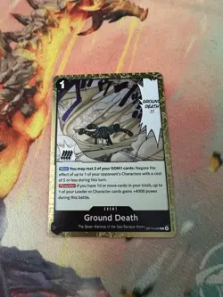 Ground Death Foil OP14-096 The Azure Sea's Seven One Piece - Image 1