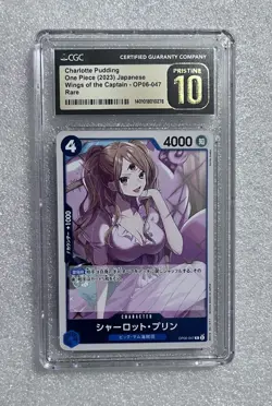 Charlotte Pudding 2023 One Piece JPN Wings Of Captain OP06-047 CGC 10 Pristine - Image 1