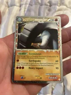 Pokemon TCG Donphan Prime HeartGold SoulSilver Holo Rare Card 107/123 2010 - Image 1