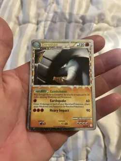 Pokemon TCG Donphan Prime HeartGold SoulSilver Holo Rare Card 107/123 2010 - Image 2