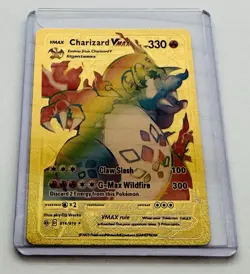 Pokemon Charizard VMAX HP330 Gold Foil fan made, Card 074/073 - Image 1