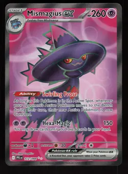 2025 Pokemon Phantasmal Flames - MISMAGIUS ex - Full Art Rare card no #112/94 - Image 1