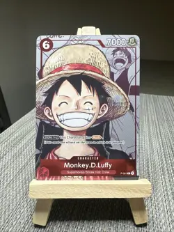 Monkey.D.Luffy (Alternate Art) P-001 One Piece Promotion Cards Foil - Image 1