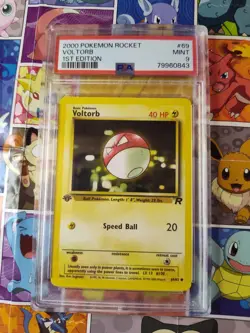 Graded Pokemon Card Bundle 2000 1st Edition Rocket Voltorb And Dark Raticate PSA - Image 2