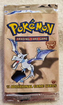 1st-Edition Fossil Booster package, NO CARDS Pokemon English - Image 1