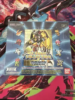 DIGIMON CARD GAME: CLASSIC COLLECTION EX01 Factory Sealed Booster Box (24 Packs) - Image 1