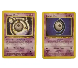 Unown Pokemon Cards 8 Purple Lot First Editions Common & Uncommon GAMEFREAK VTG - Image 4