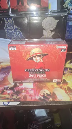 One Piece OP-13 TCG Carrying On His Will Booster Box English SEALED NEW - Corner - Image 1