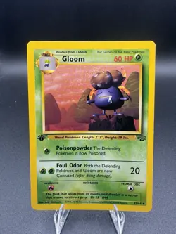 Pokemon TCG Gloom Card 37/64 Jungle Regular 1st Edition MP/LP - Image 1