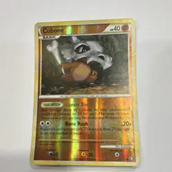 Pokemon TCG Cubone Triumphant 60/102 Reverse Holo Common Basic 40HP Card - Image 1