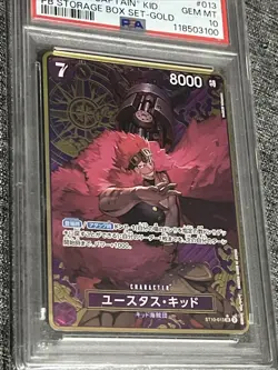Eustass Kid ST10-013 SR Storage Box Set Gold - ONE PIECE Card Game JP PSA 10 - Image 1