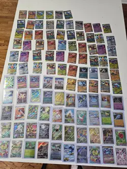 Pokemon Lot Of 106 Cards-Full Arts, Ex’s, Sir’s, Pokeballs, Holos, & More - Image 1