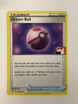 Pokemon Card Evolving Skies Prize Pack Dream Ball 146/203 Near Mint - Image 1