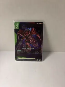 Gundam Card Game Char's Zaku II ST03-006 LR Near Mint/Mint Condition - Image 1