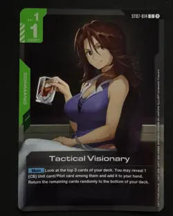 LIMITED Tactical Visionary Alternate Art Foil St07-014 C Gundam TCG Card Game NM - Image 1