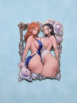 SERIALIZED 133/200 Nami & Boa Metal Card Goddess Story Waifu Spicy One Piece SP - Image 1