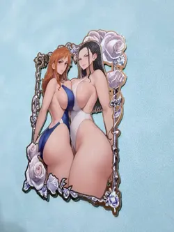 SERIALIZED 133/200 Nami & Boa Metal Card Goddess Story Waifu Spicy One Piece SP - Image 3
