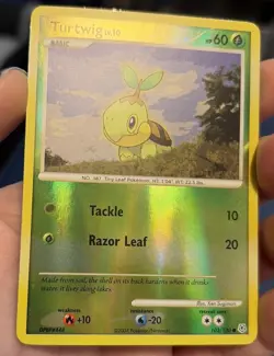 Pokemon TCG Turtwig Diamond & Pearl Card 103/130 Reverse Holo - Image 3