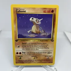 Pokemon TCG Cubone Jungle Card 50/64 Regular Common 1st Edition- great condition - Image 1