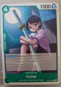 Kuina Legacy Of The Master OP12-026 OP-12 One Piece Card - Image 1