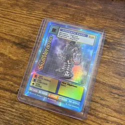 Vintage SkullMeramon Card St-48S Ultimate Level Digimon Holo Foil Bandai 1999 LP - Image 3